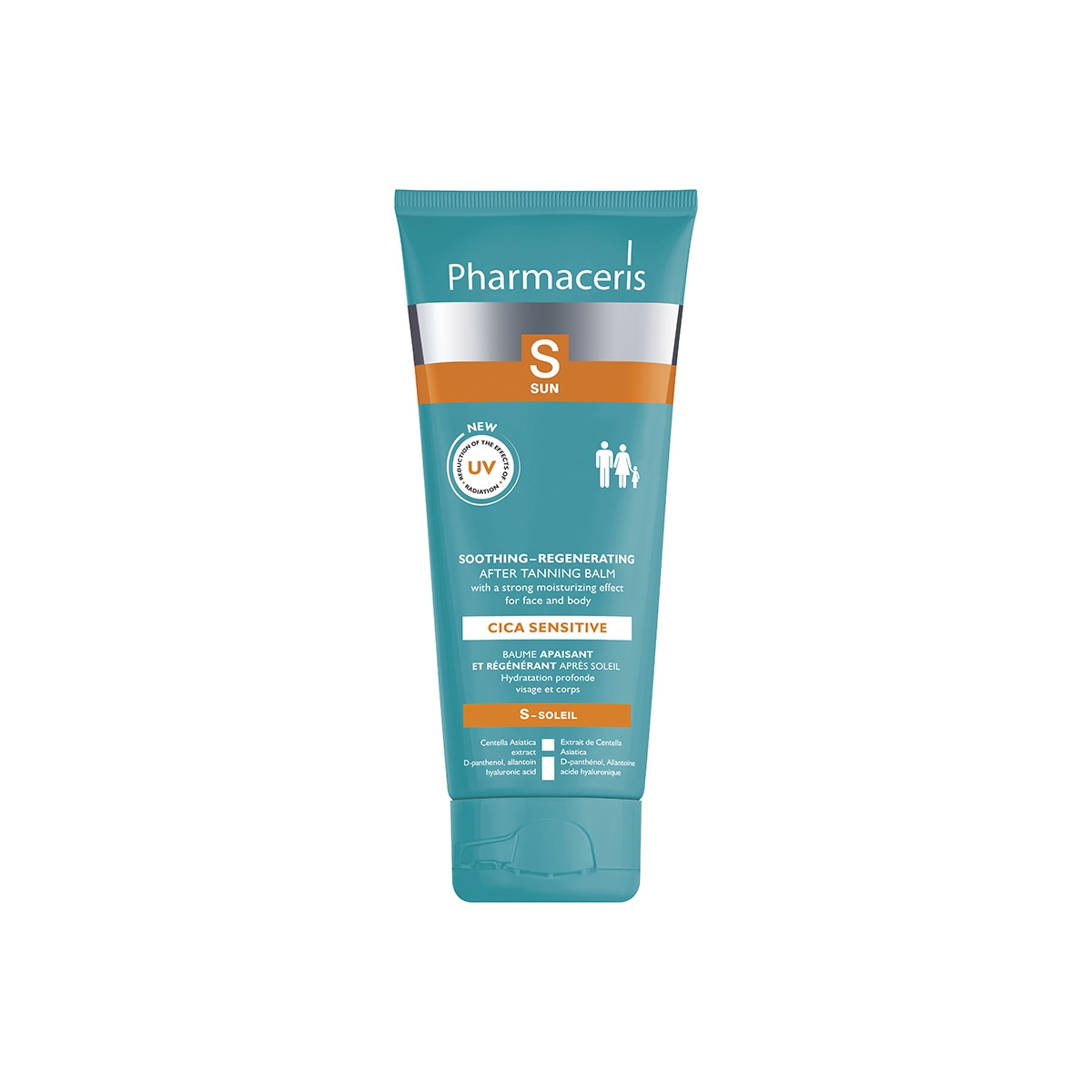 PHARMACERIS S, CICA SENSITIVE raminantis veido ir kūno kremas, 200ml - 