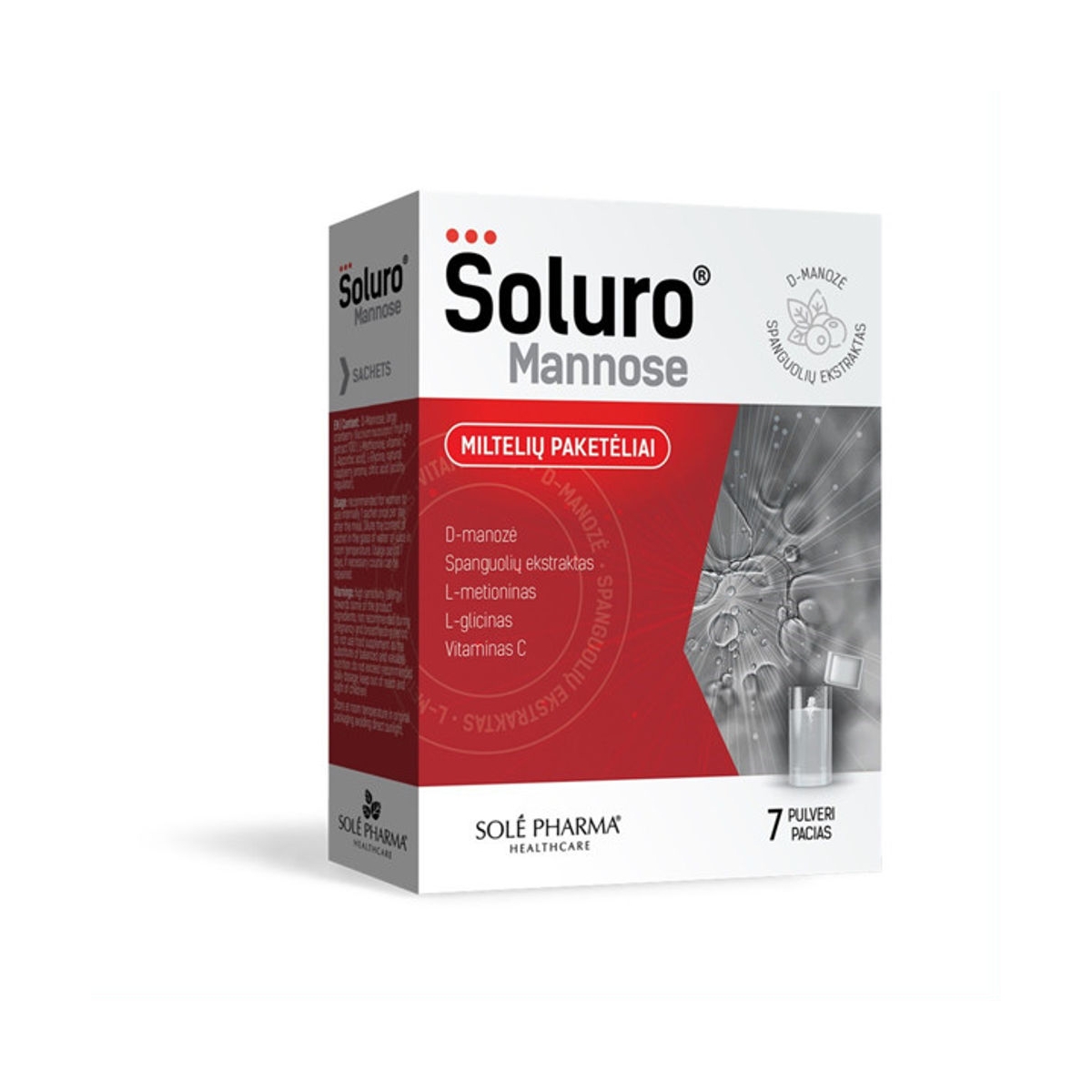 Soluro Mannose, 7 paketėliai - 
