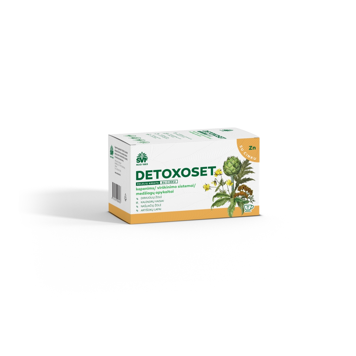 ŠVF žolelių arbata DETOXOSET, 2g x N20 - 