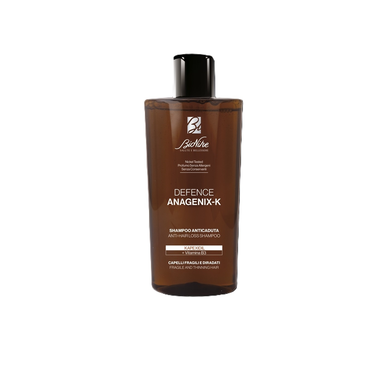 BioNike DEFENCE ANAGENIX-K, šampūnas slenkantiems plaukams, 200 ml - 