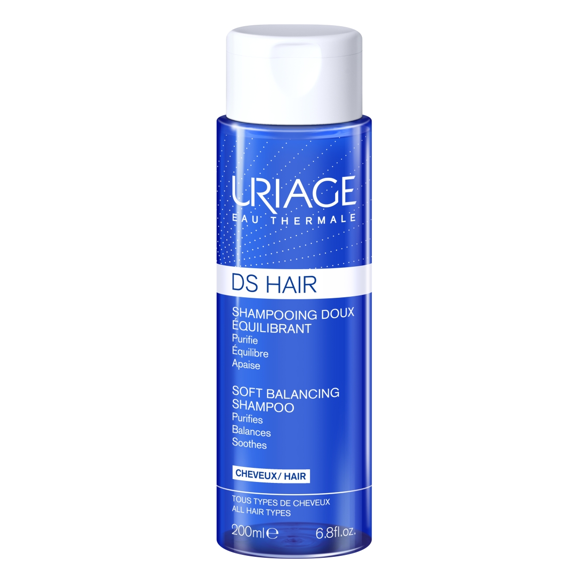 URIAGE švelnus balansuojamasis šampūnas D.S. HAIR, 200ml - 