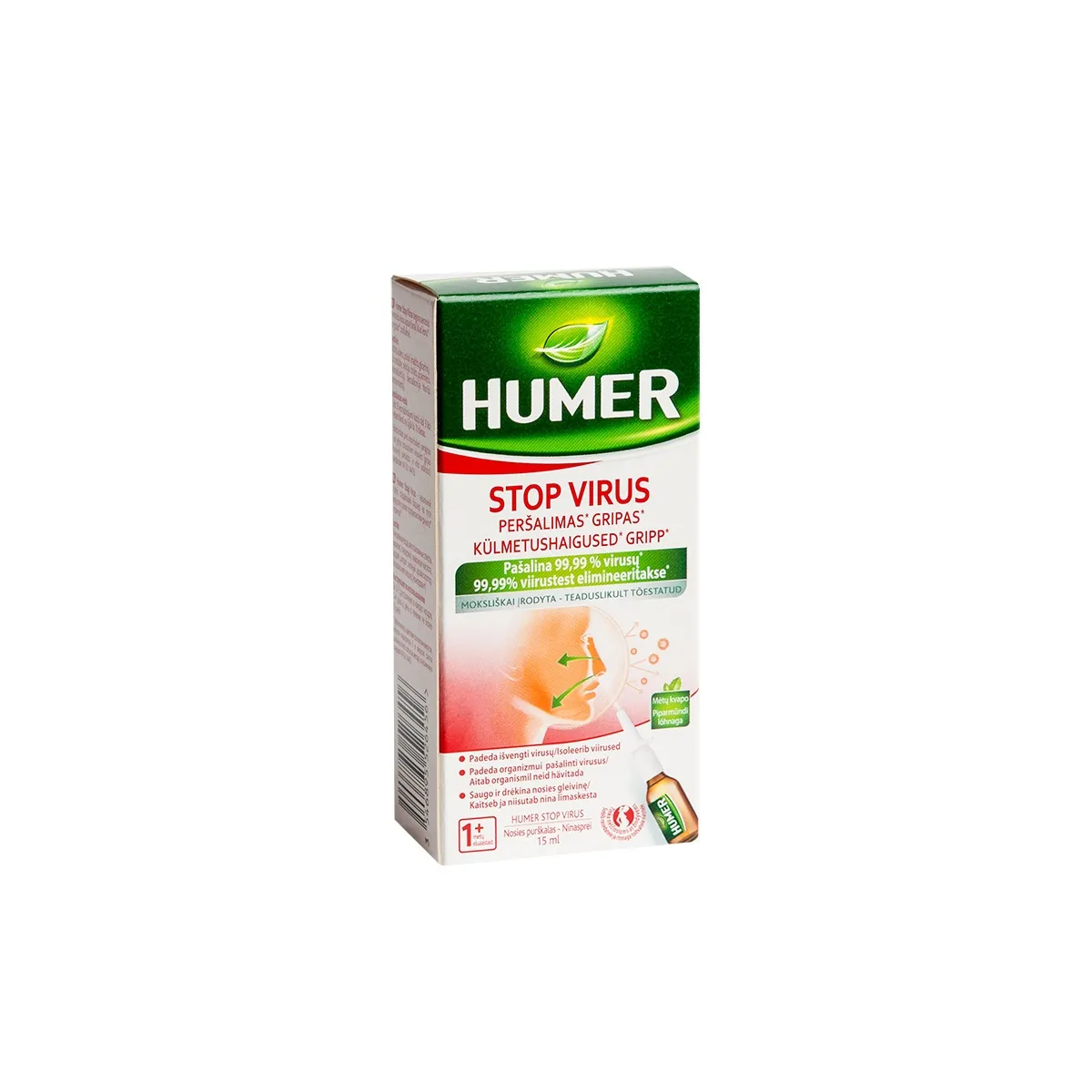 HUMER nosies purškalas STOP VIRUS, 15ml - 