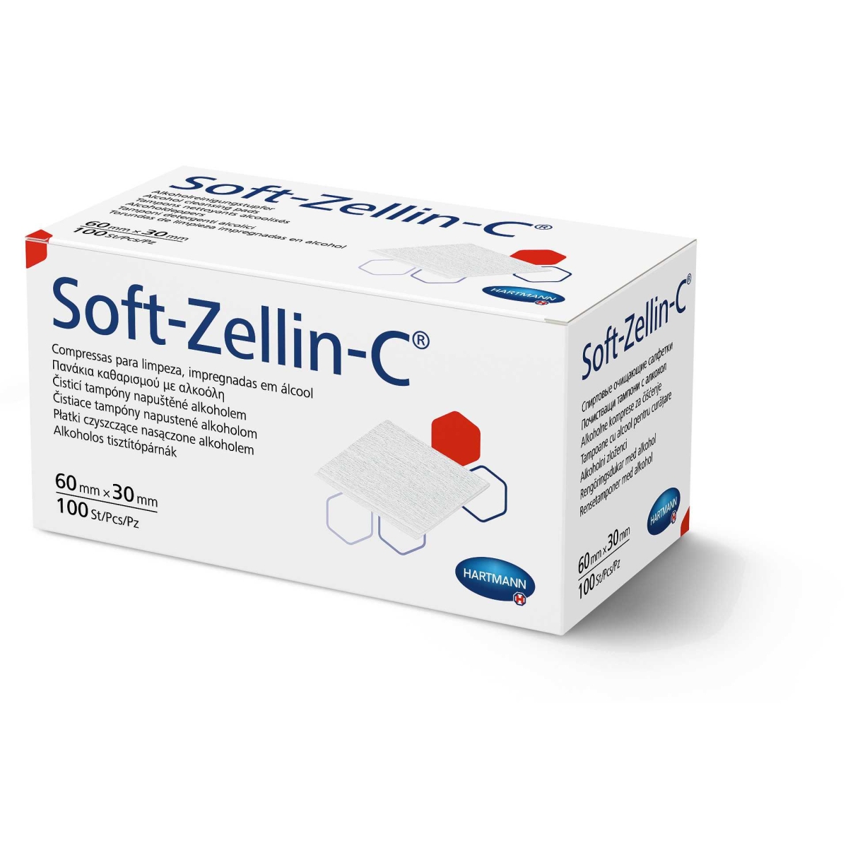 HARTMANN spirituotos servetėlės odai valyti  SOFT-ZELLIN-C, N100 - 