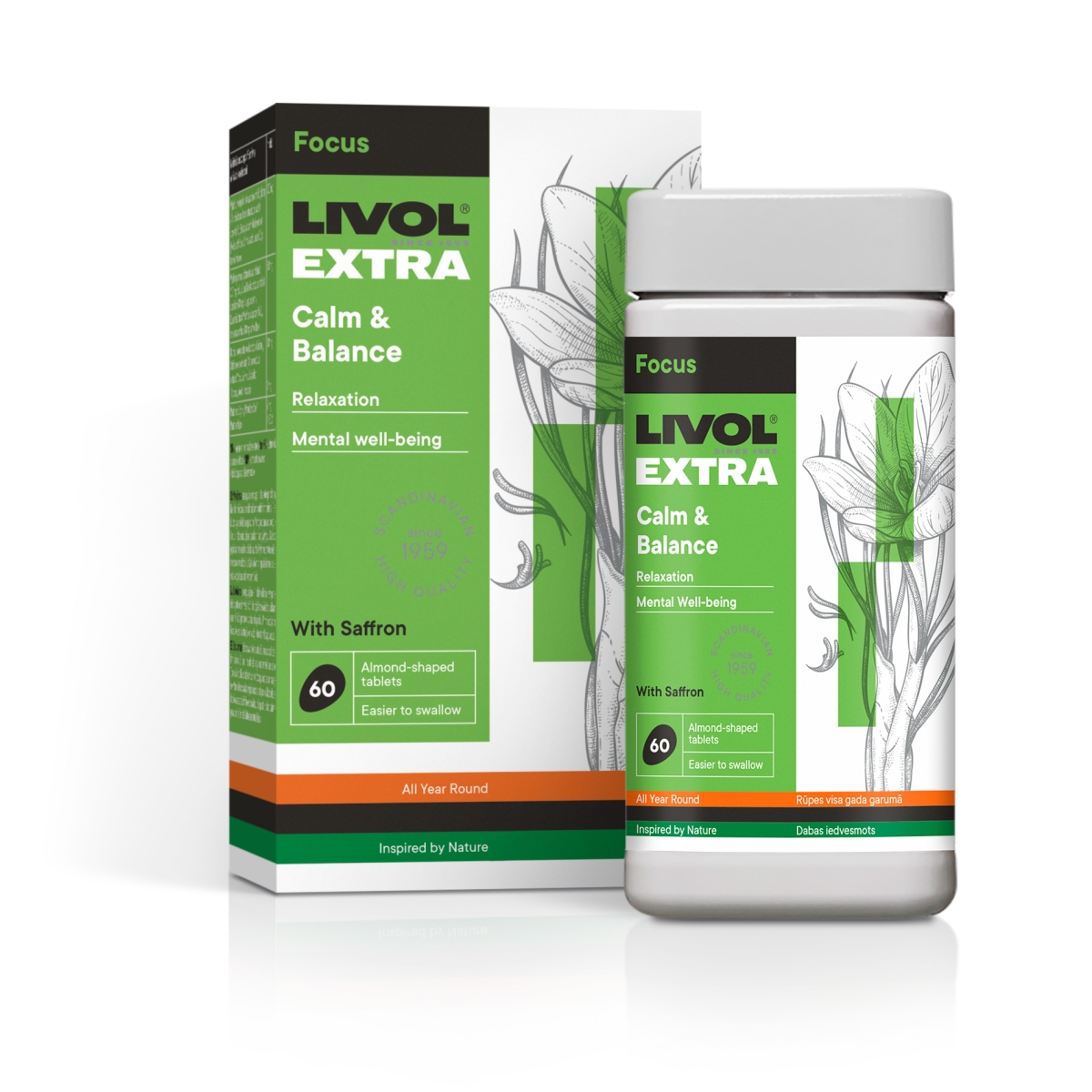 LIVOL EXTRA vitaminai Calm & Balance, 60 tabl. - 