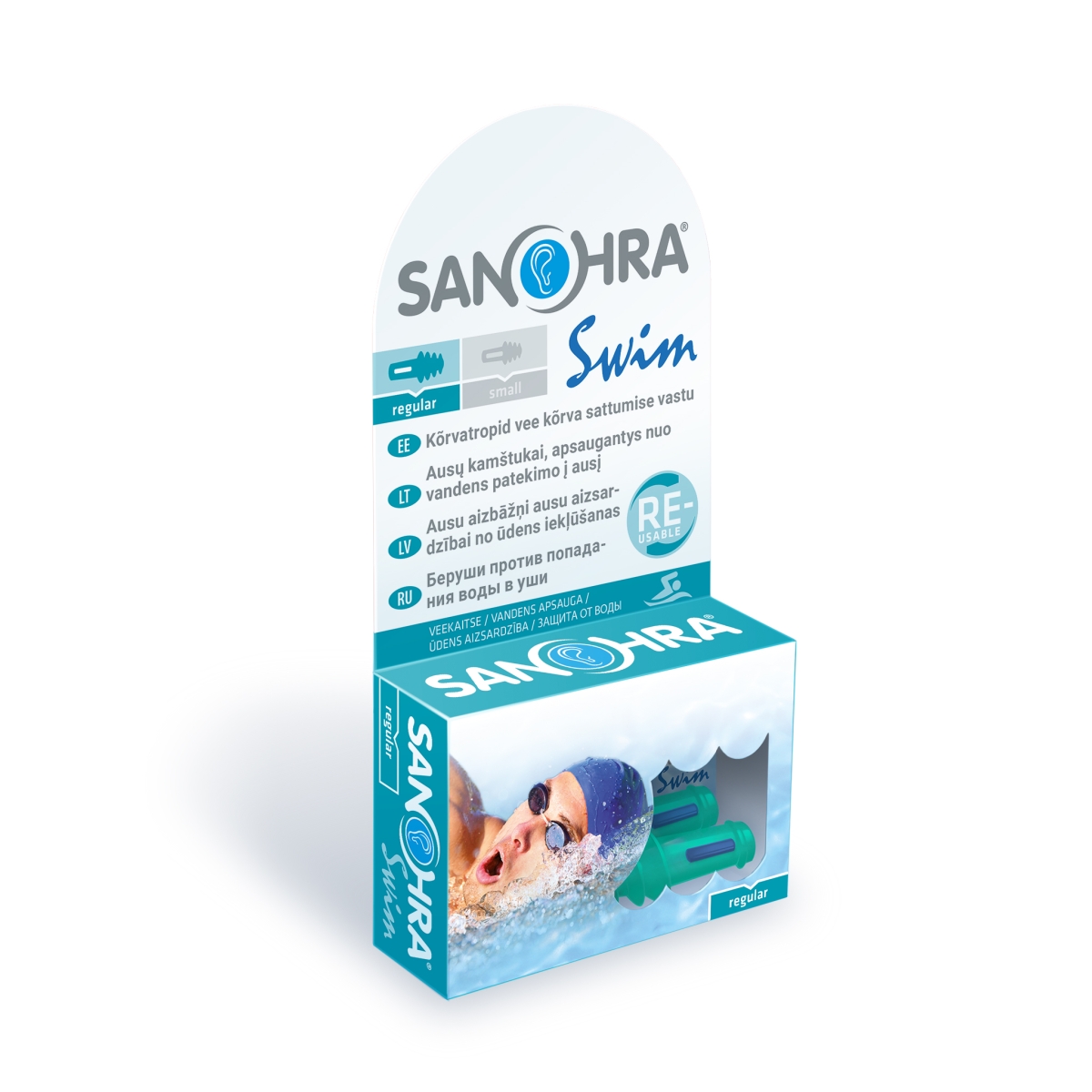 SANOHRA ausų kištukai plaukiojimui suaugusiems SWIM ADULT, N2 - 