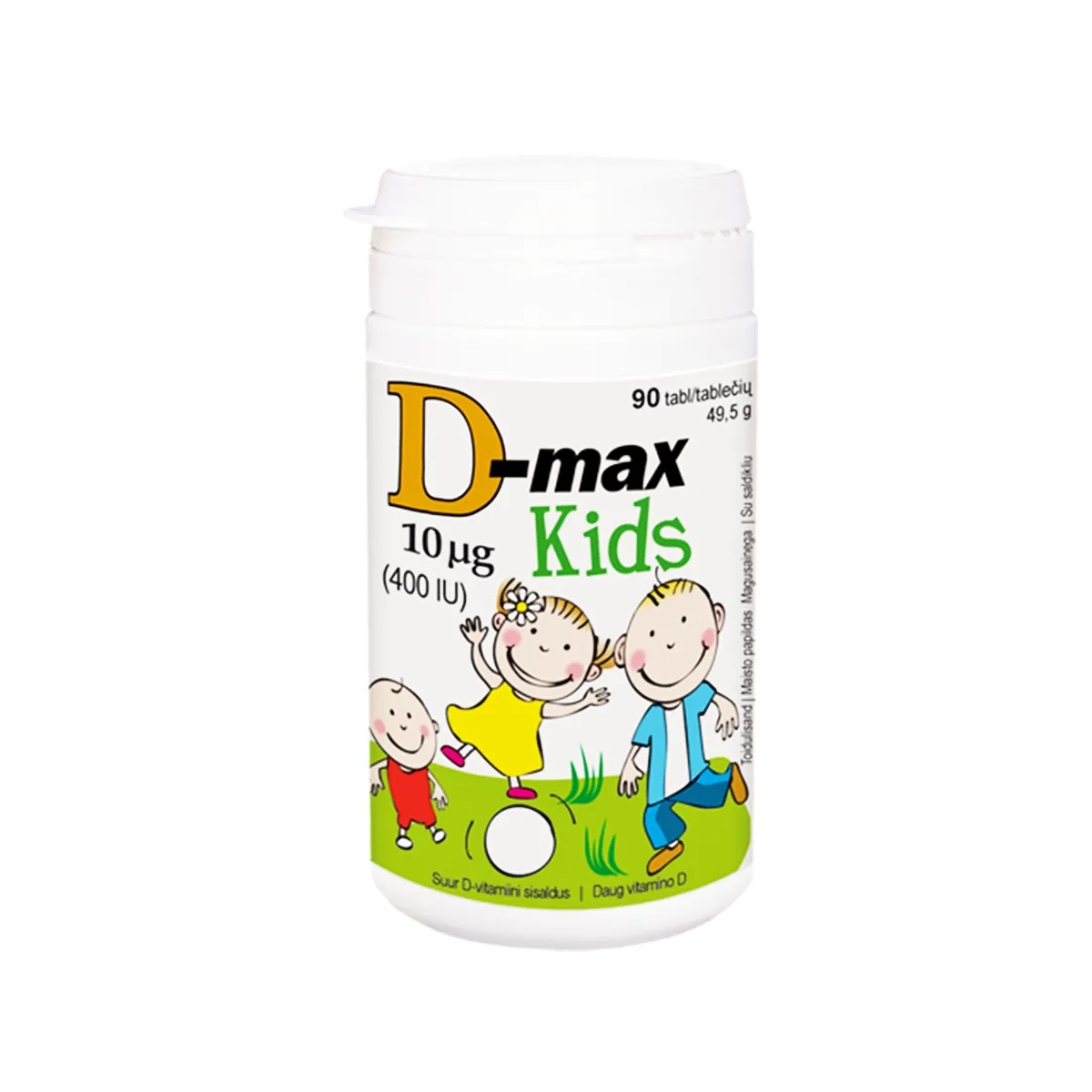 VITABALANS D-MAX KIDS 10mcg, 90 tablečių - 