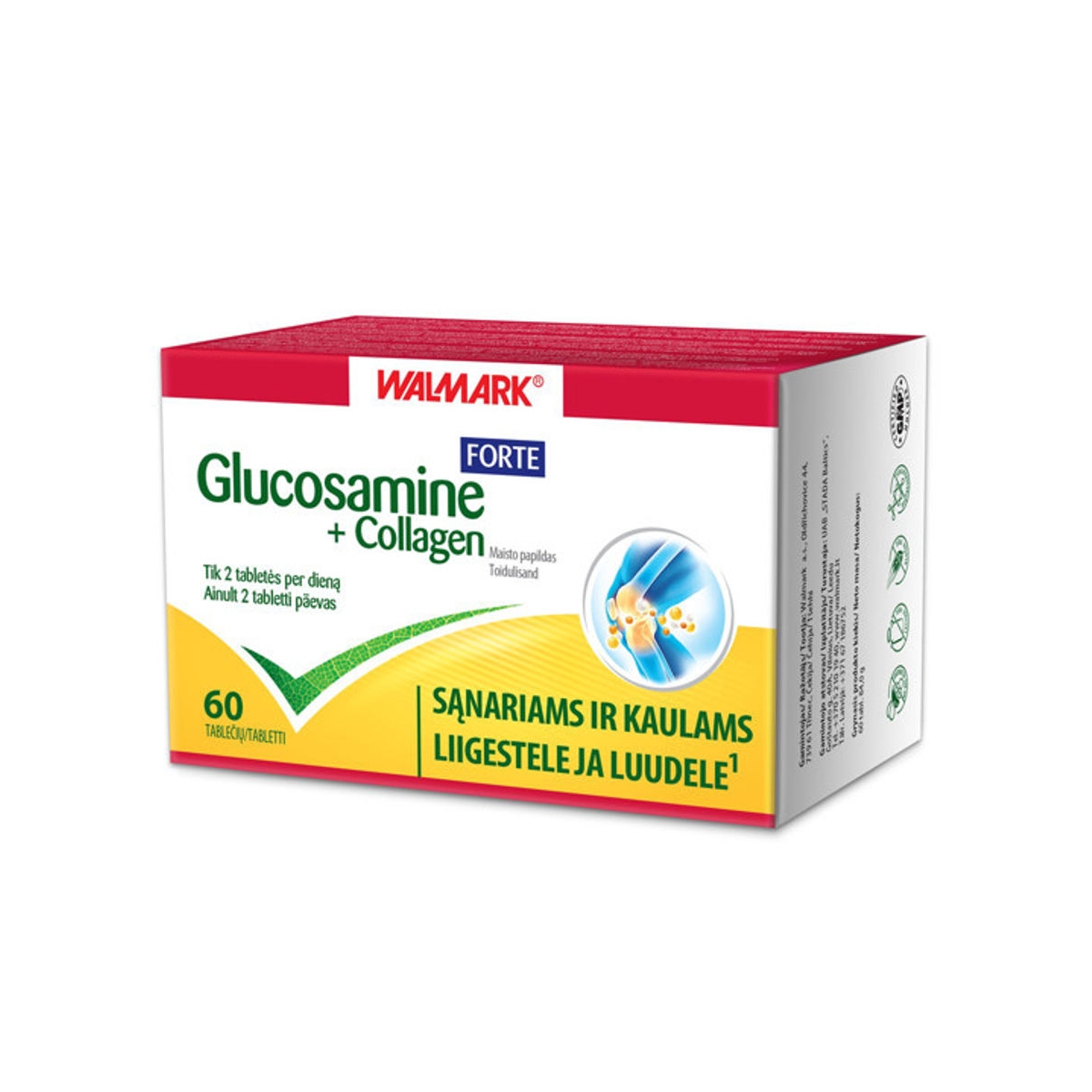 Walmark Glucosamine+Collagen forte tabletės N60 - 