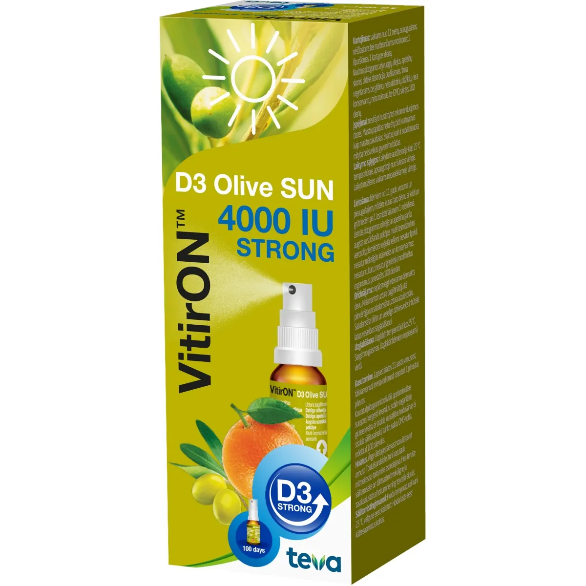 VITIRON D3 purškalas OLIVE SUN 4000IU 10ml, N1 -  1