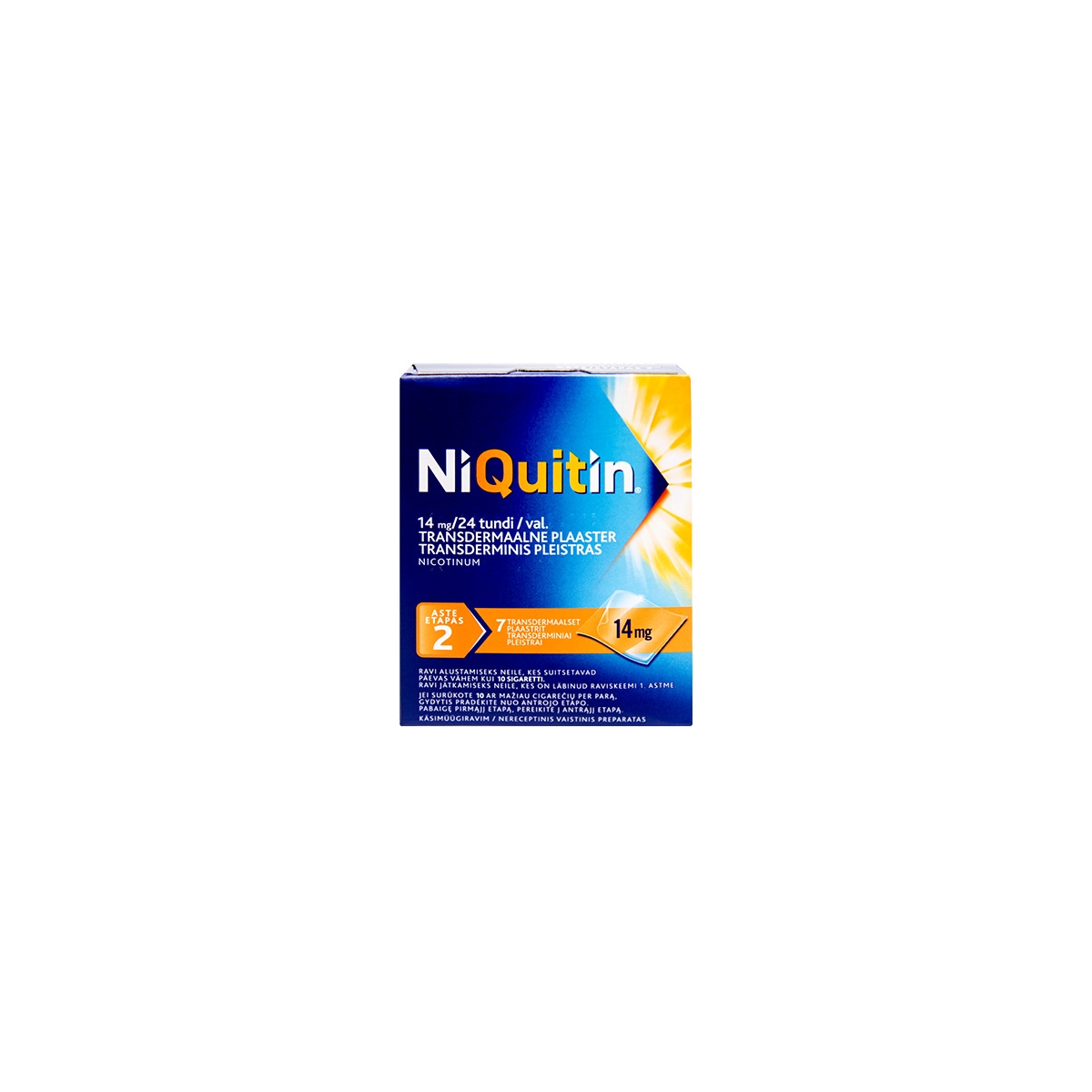 NiQuitin 14mg/24val transdermimis pleistras N7 - 