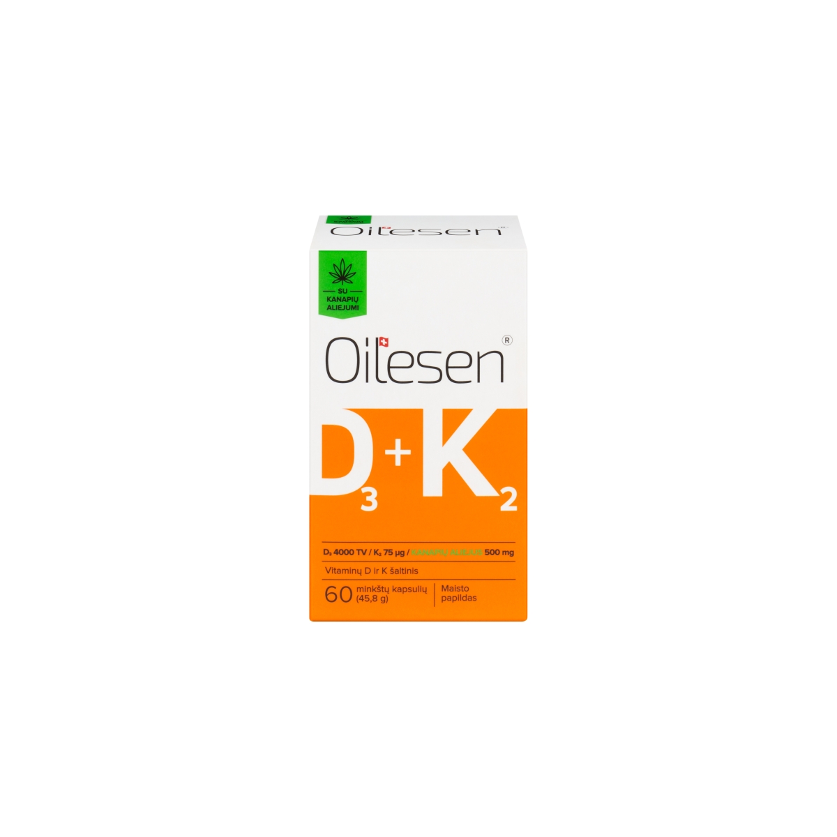 OILESEN D3 + K2 su kanapių aliejumi - 