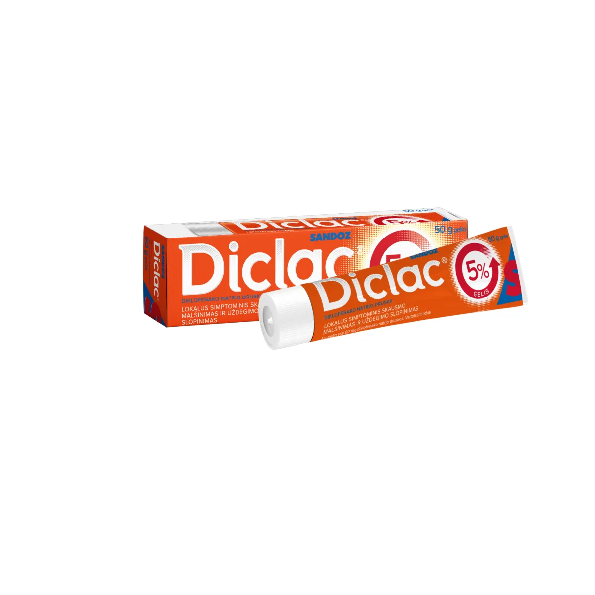 Diclac 50mg/g gelis 50g - 