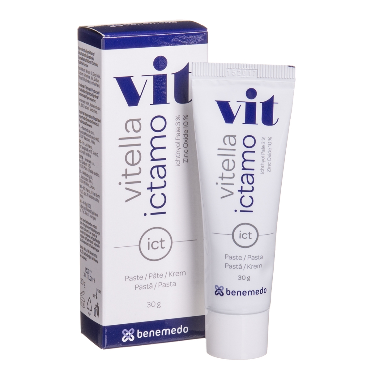 VITELLA baltojo ichtiolo pasta ICTAMO, 30g - 