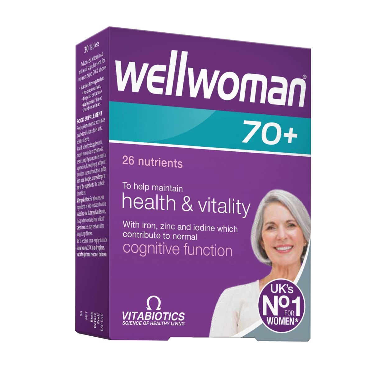 WELLWOMAN 70+, 30 tablečių - 