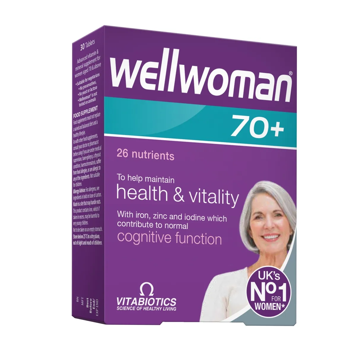 WELLWOMAN 70+, 30 tablečių - 