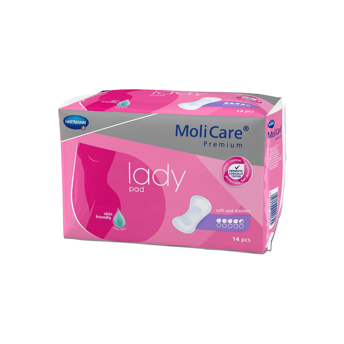 HARTMANN įklotai MOLICARE LADY PAD, 4.5 lašo, N14 - 