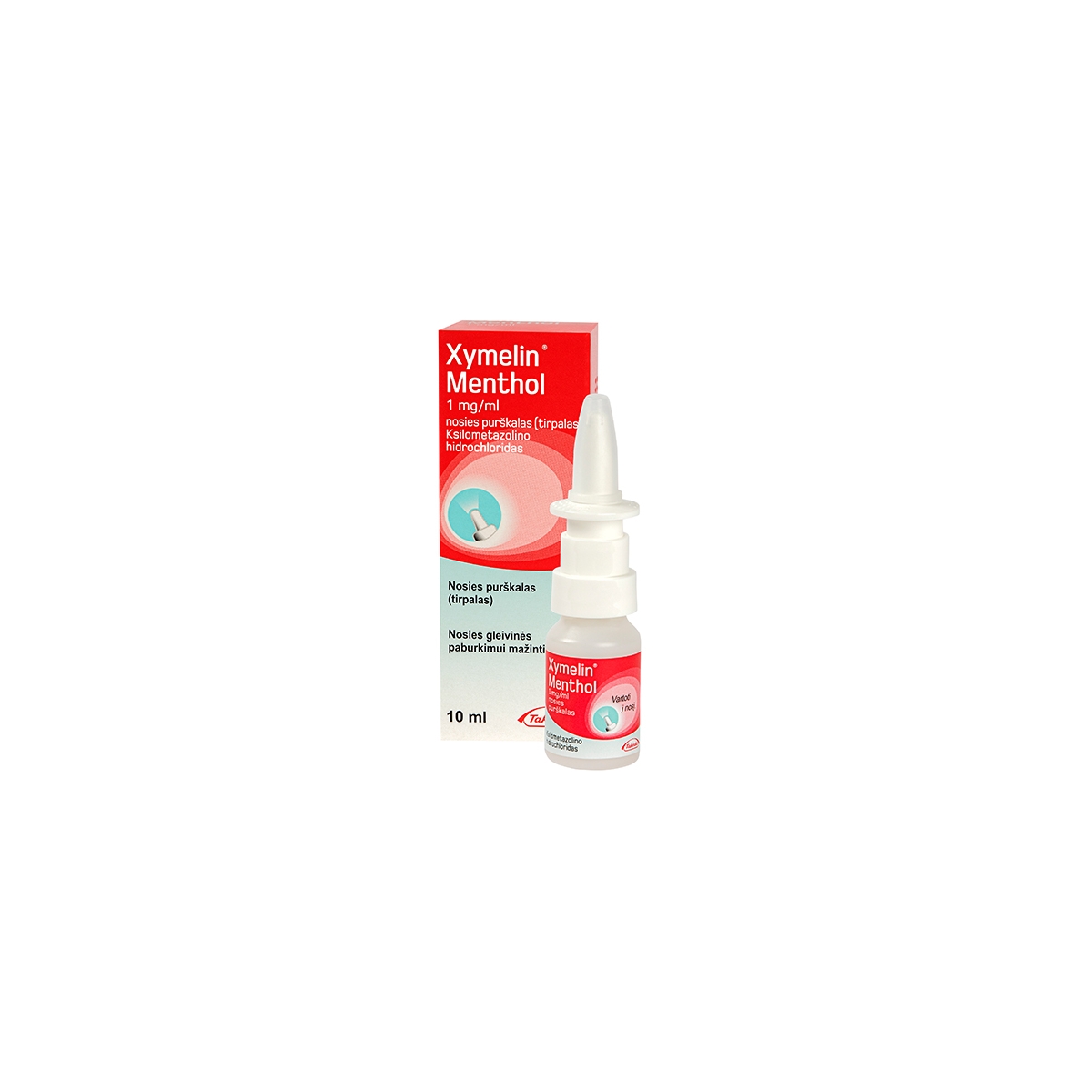 Xymelin Menthol 1mg/ml nosies puršk.10ml - 