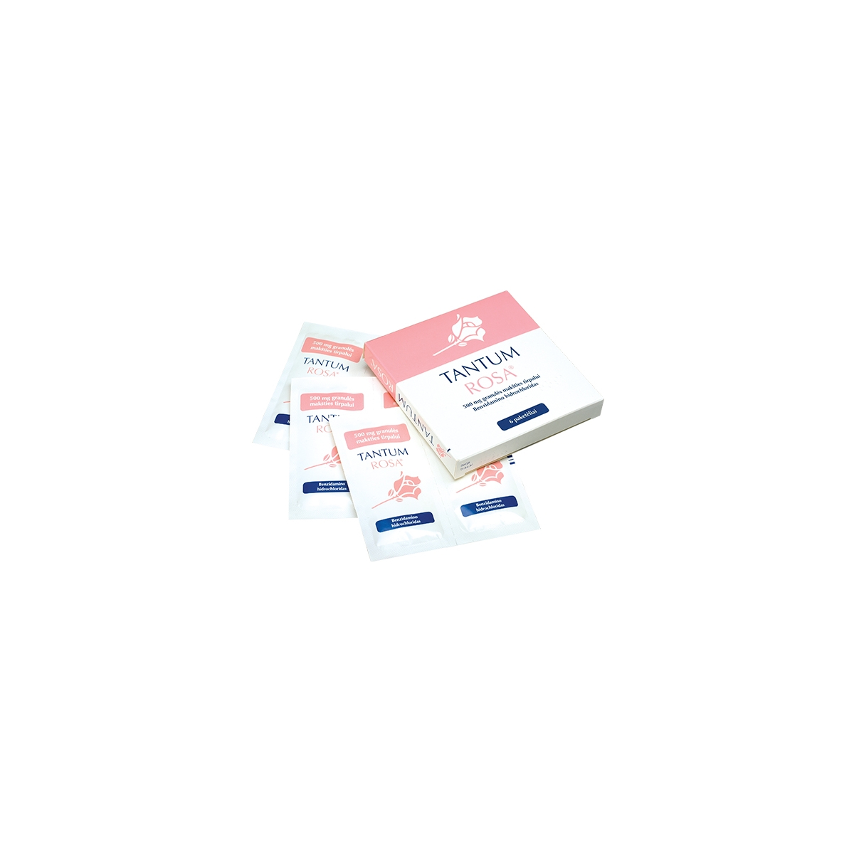 Tantum Rosa 500mg maiš.gran.tirp. N6 - 