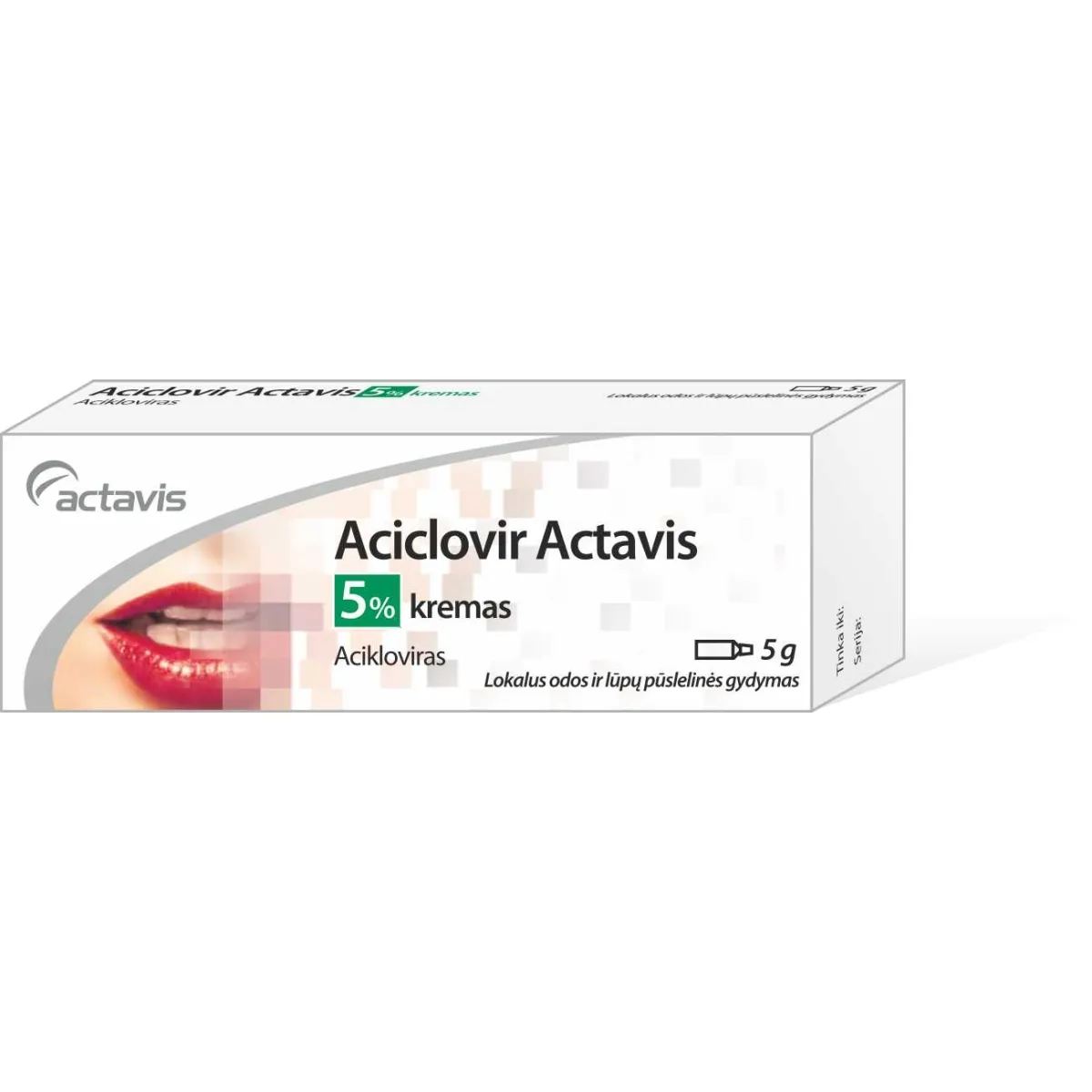 Aciclovir Actavis 50mg/g kremas 5g N1 - 