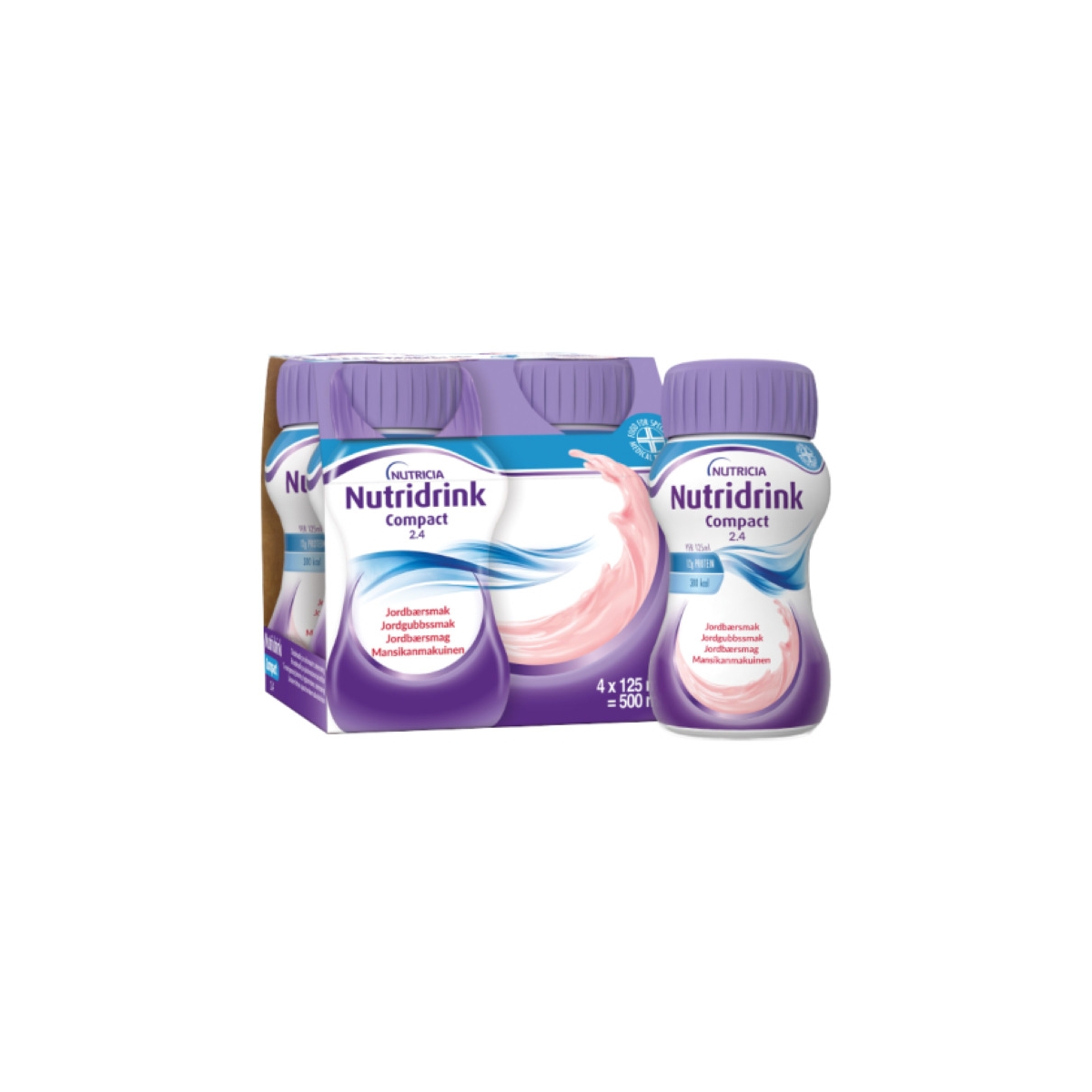 NUTRIDRINK braškių skonio, 125ml N4 - 