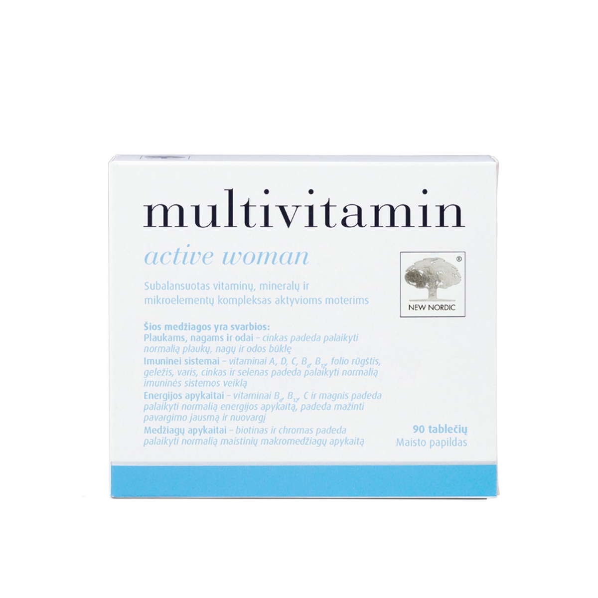 NEW NORDIC Multivitamin Active Woman tab. N90 - 