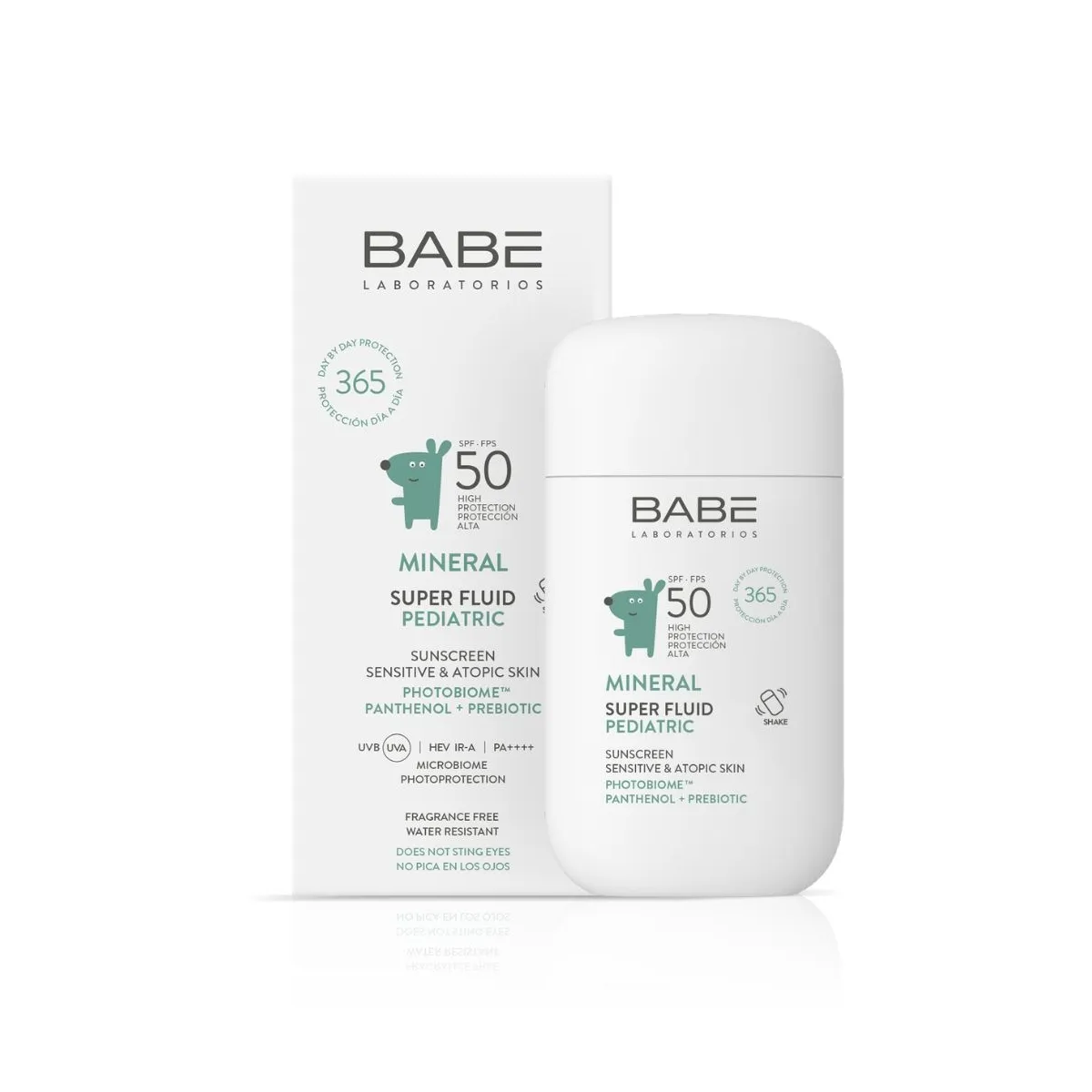 BABÉ MINERAL SUPER FLUID mineralinė apsauga vaikams SPF50, 50ml - 