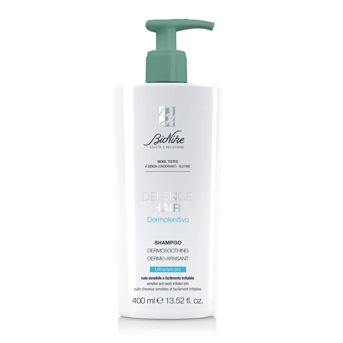 BIONIKE ypatingai švelnus šampūnas DEFENCE HAIR DERMOSOOTHING, 400ml - 