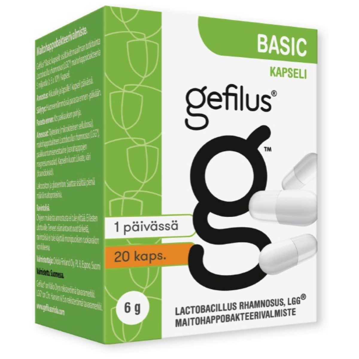 Gefilus Basic kapsulės N20 - 