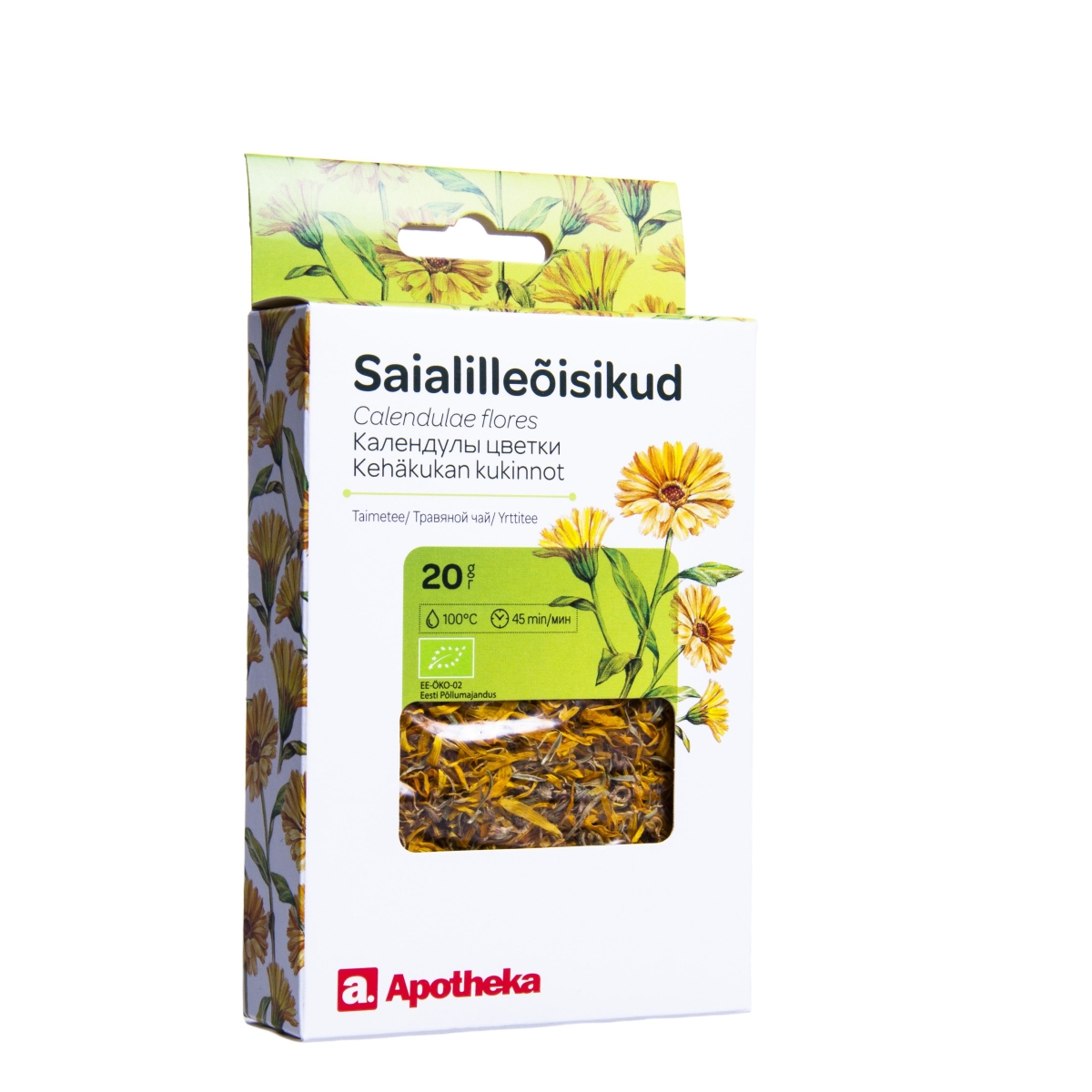 APOTHEKA vaistažolių arbata VAISTINIŲ MEDETKŲ ŽIEDAI, 20g - 