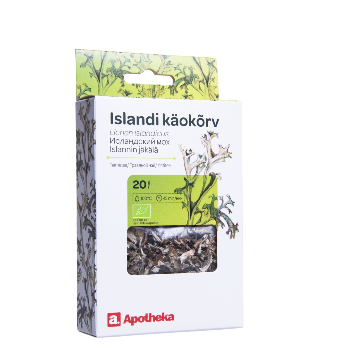 APOTHEKA vaistažolių arbata ISLANDINĖ KERPENA, 20g - 