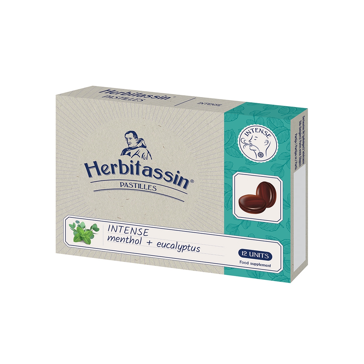 Herbitassin INTENSE pastilės, N12 - 