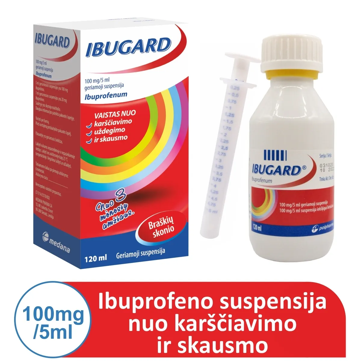 Ibugard 100mg/5ml susp.120ml N1 -  1