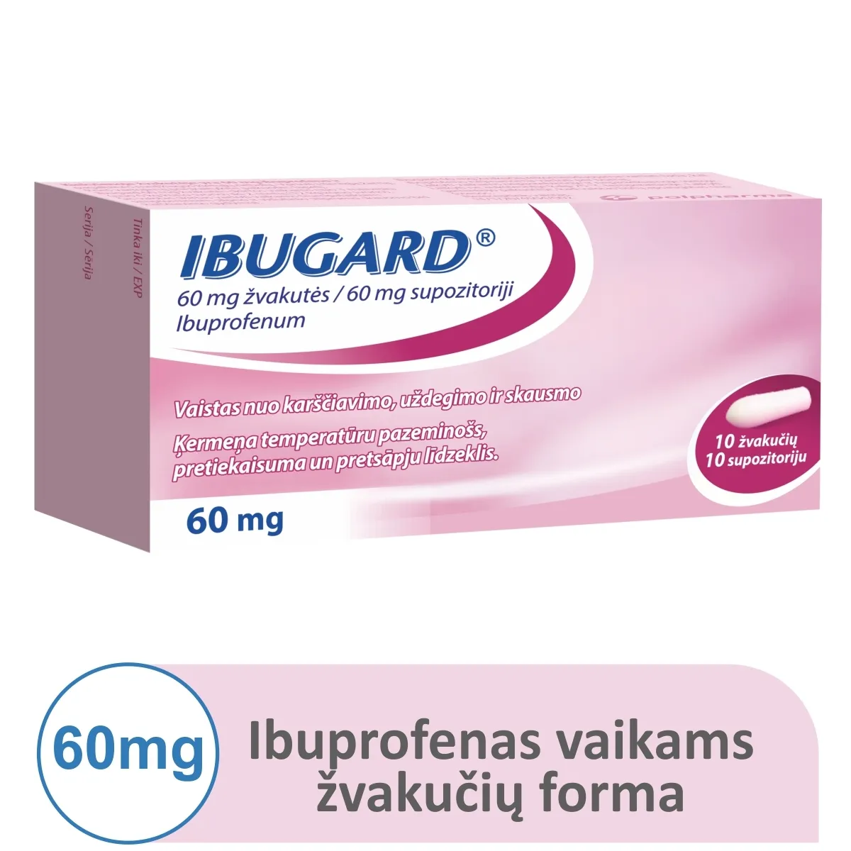 Ibugard 60mg supp. N10 -  1