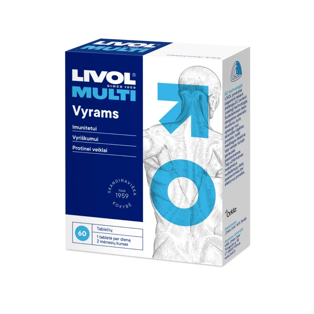 LIVOL MULTI vitaminai vyrams, 60 tabl. -  1