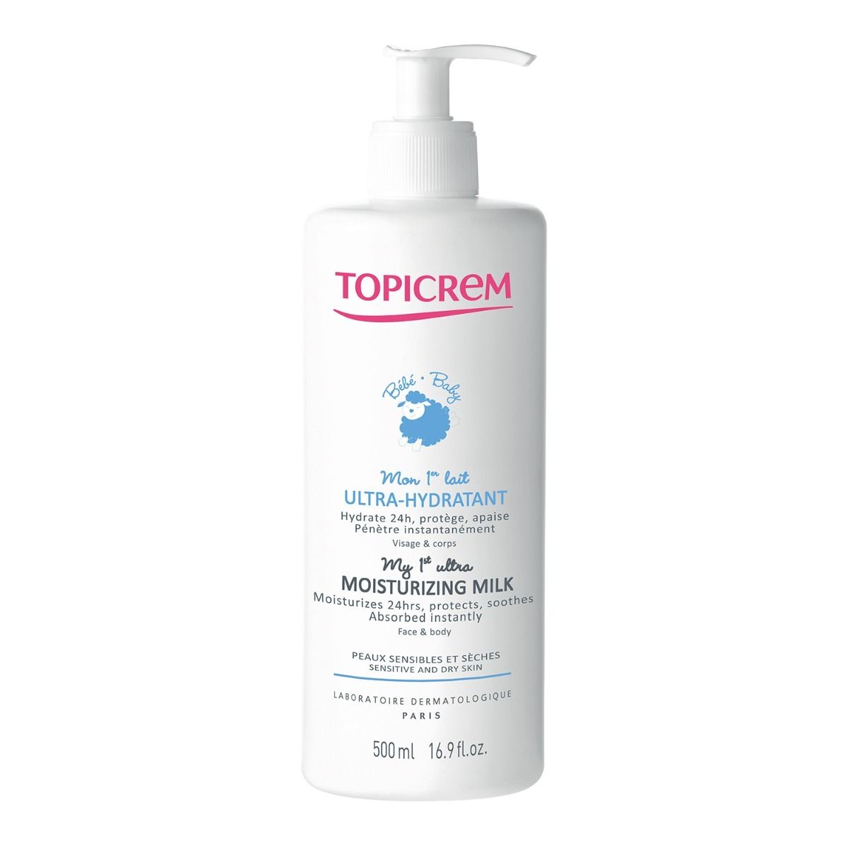 TOPICREM drėkinamasis losjonas nuo pirmų dienų BABY, 500ml - 