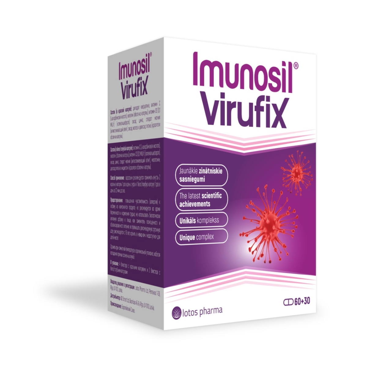IMUNOSIL VIRUFIX, 60+30 kapsulių - 