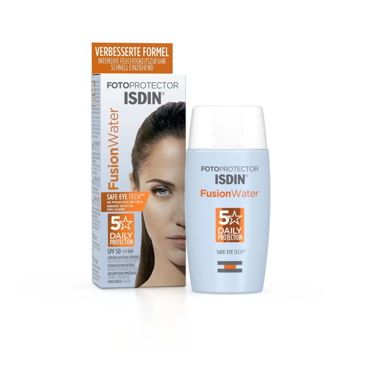 ISDIN apsauginė veido emulsija FUSION WATER SPF50, 50ml -  1