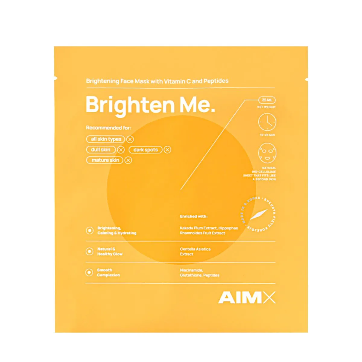 AIMX veido kaukė su vitaminu C BRIGHTEN ME, N1 - 