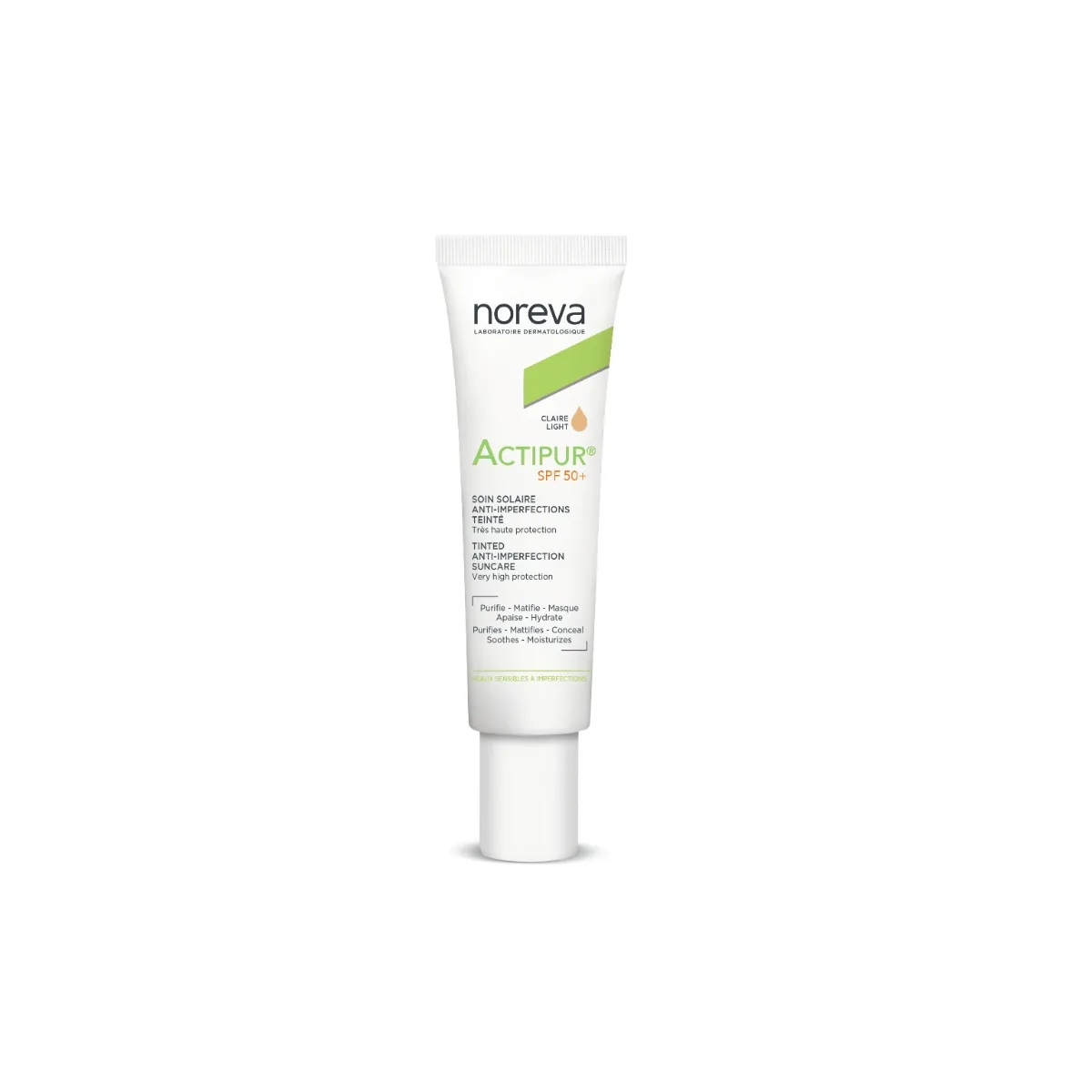 Toninis BB veido kremas SPF50+, šviesaus atspalvio ACTIPUR, 30ml. - 