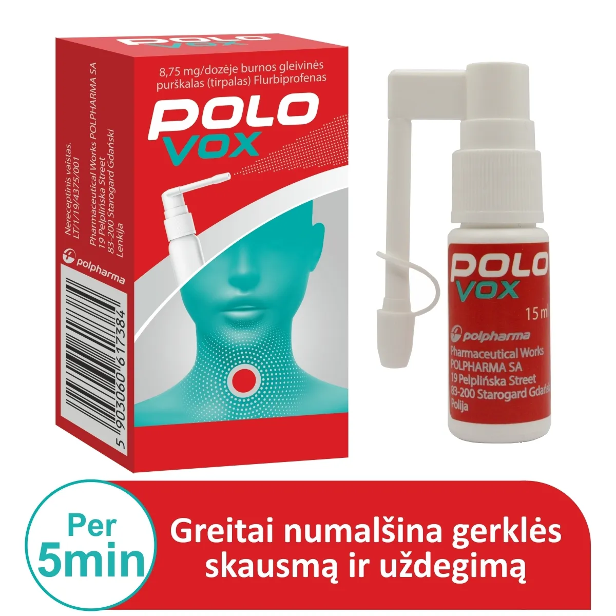 PoloVox 8,75mg/d. puršk.15ml N1 -  1