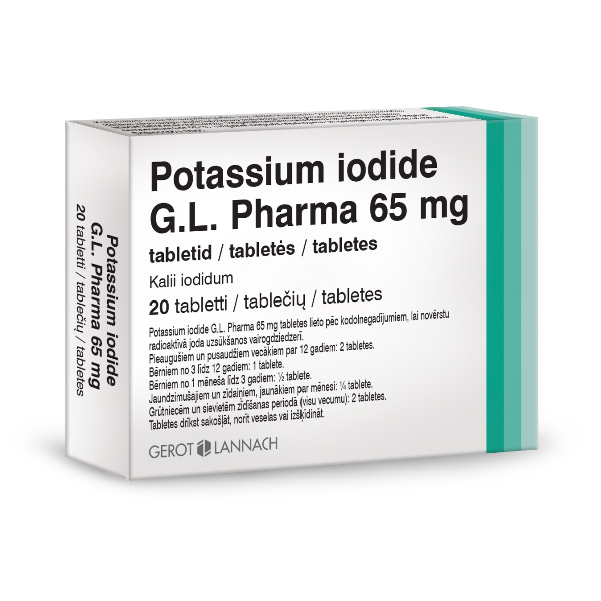Potassium iodide G.L.Pharma 65mg tab. N20 - 