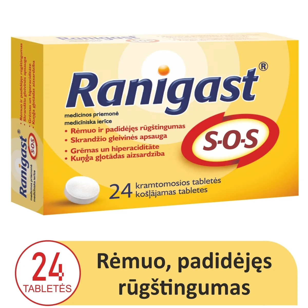 RANIGAST nuo rėmens ir skrandžio skausmo S-O-S, N24 -  1