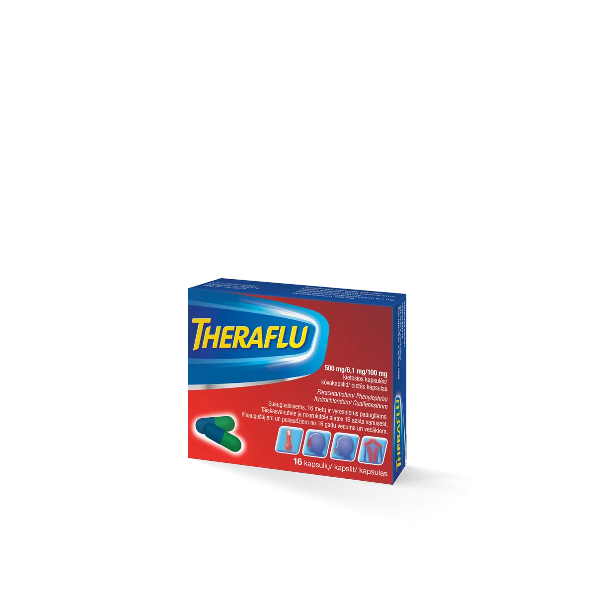 TheraFlu Triple Combo kapsulės N16 - 
