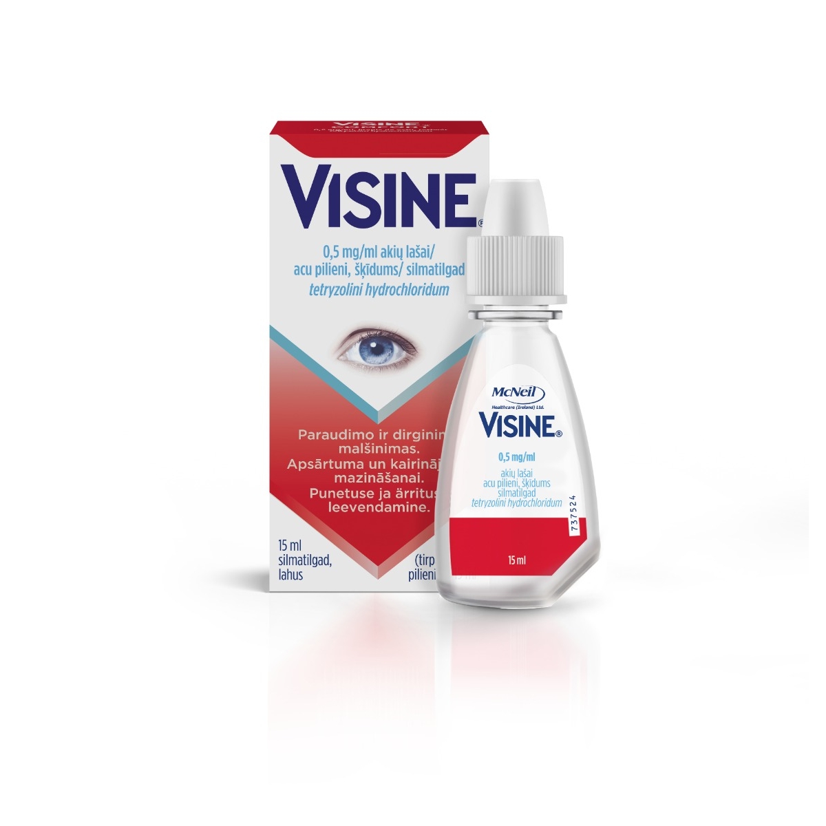 Visine Classic 0.5mg/ml akių lašai, tirpalas 15ml - 