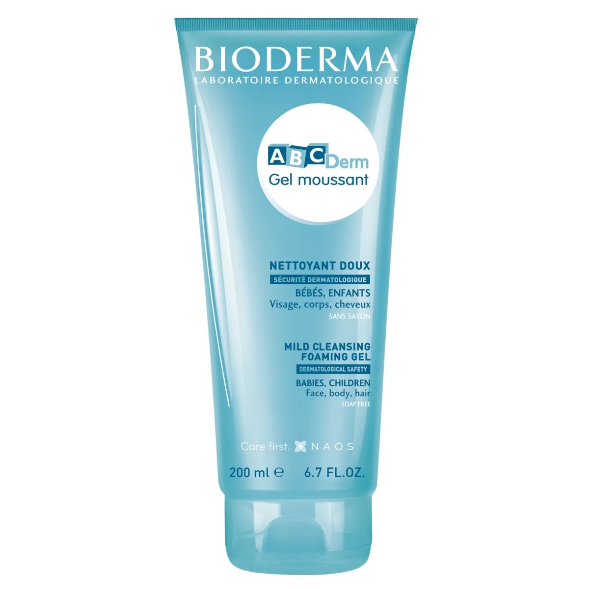 BIODERMA bemuilis prausiklis kūdikiams ir vaikams ABCDERM, 200ml - 