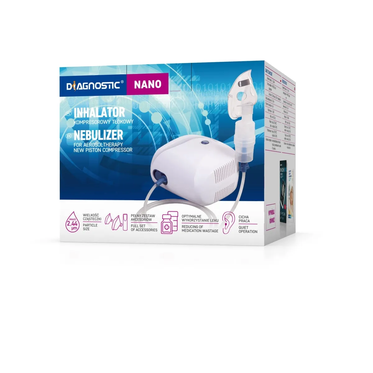 DIAGNOSIS kompresorinis inhaliatorius DIAGNOSTIC NANO, N1 - 