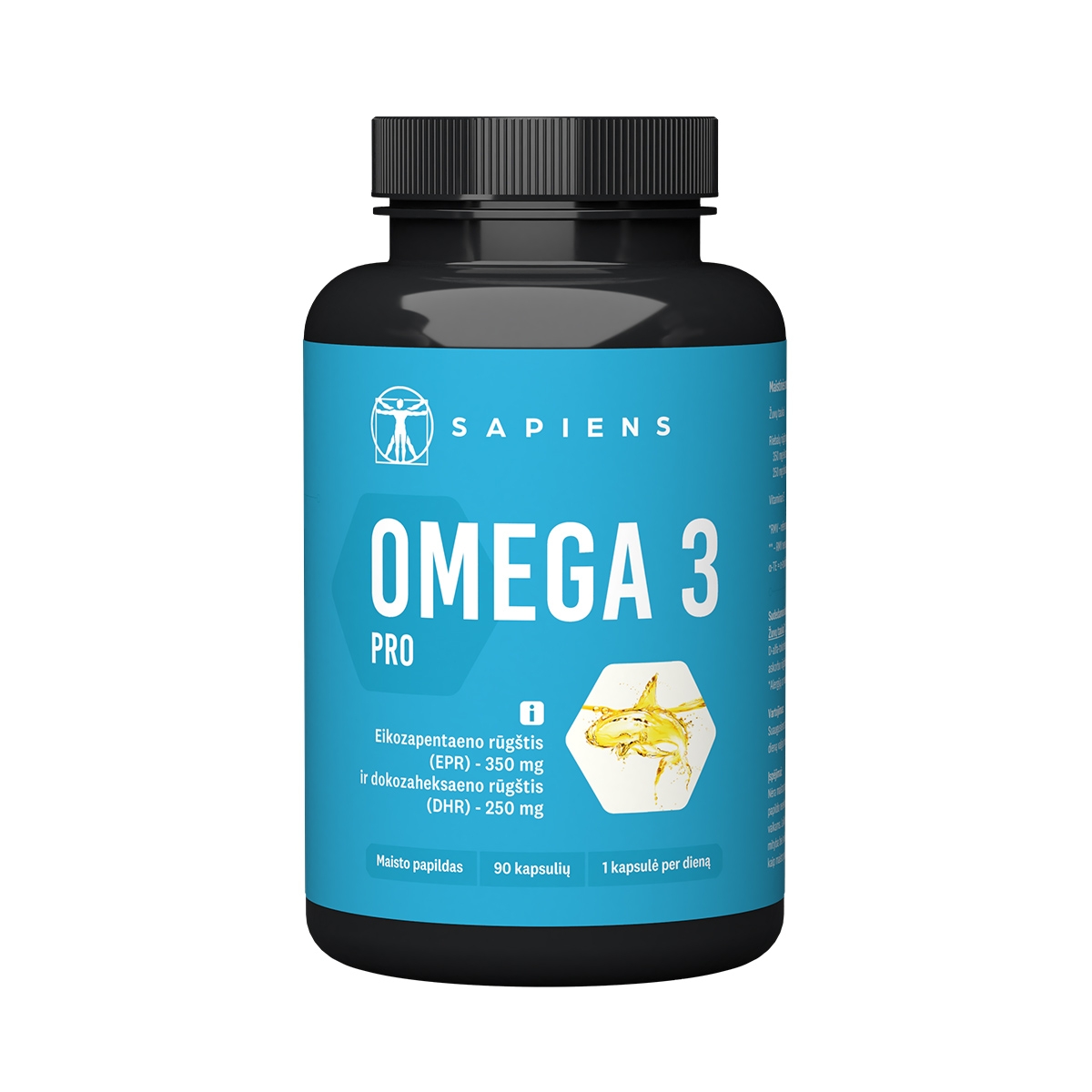 SAPIENS Omega 3 PRO kapsulės, N90 - 