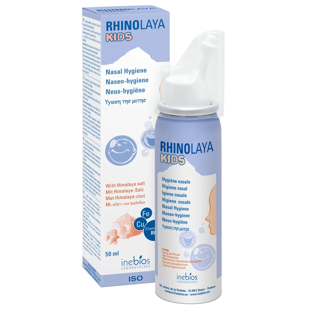 RHINOLAYA KIDS,Himalajų druskos izotoninis nosies purškalas vaikams - 