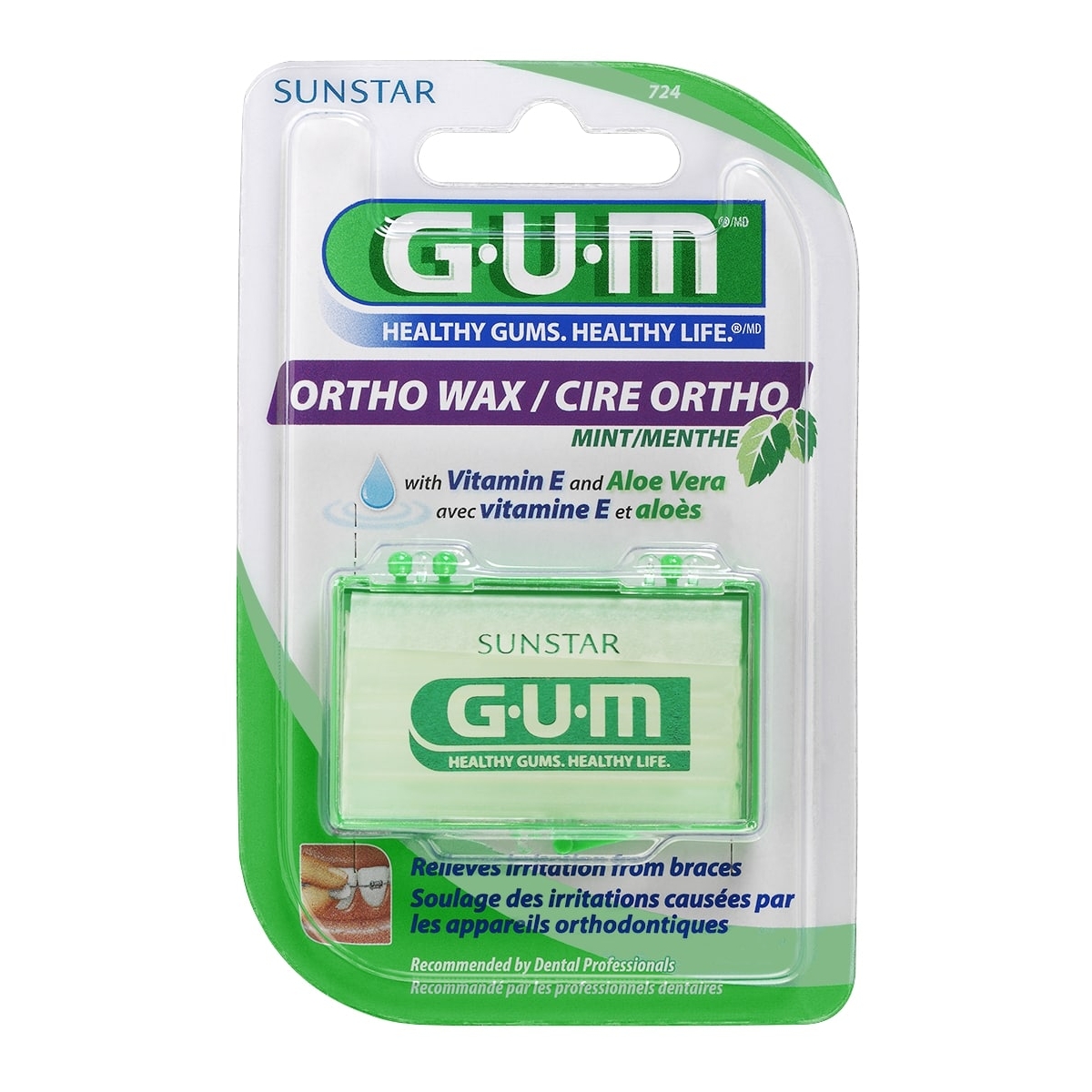 G.U.M. vaškas su veidrodėliu ORTHO, N1 - 