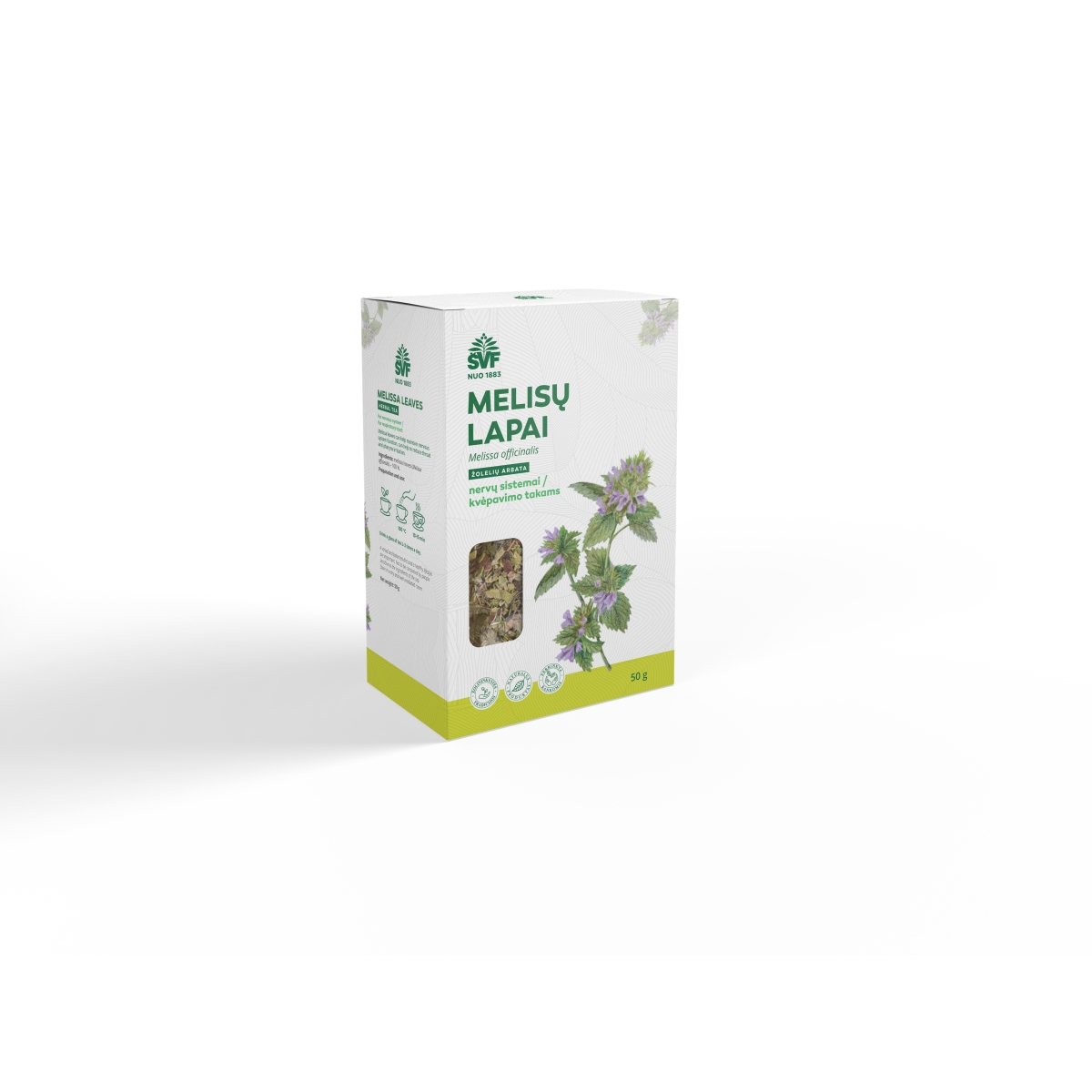 ŠVF žolelių arbata MELISŲ LAPAI, 50g - 