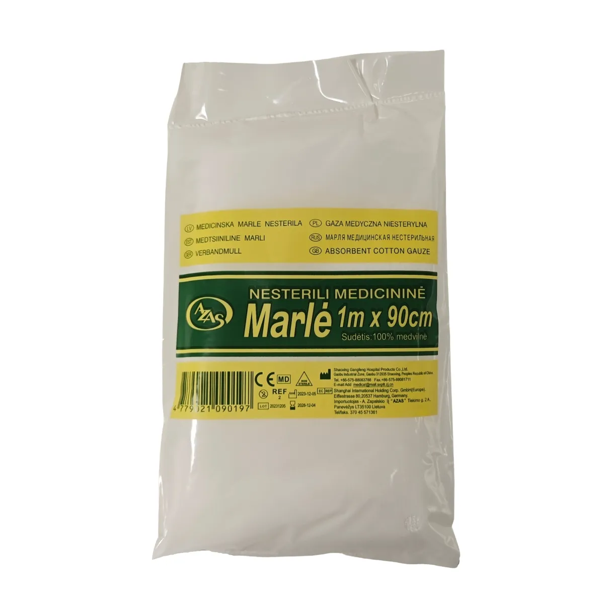 AZAS marlė, medicininė 1 m x 90 cm - 